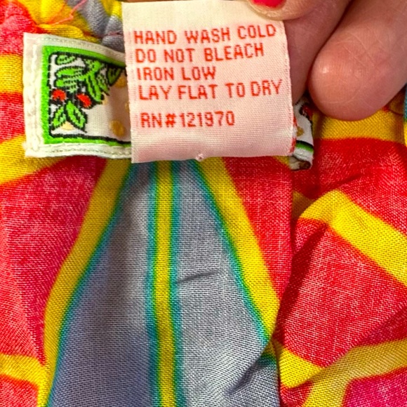 Flying Tomato • Flounce Strapless Dress Size Large Tribal High Low Colorful Cute - Picture 6 of 10